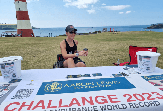 Lexi with a lighthouse